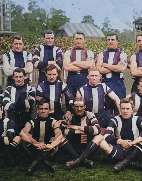1913 St Kilda Football Club Players - Semi Colourised