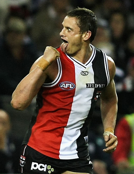 Michael Gardiner Celebrating Vs Geelong 2009 AFL Season