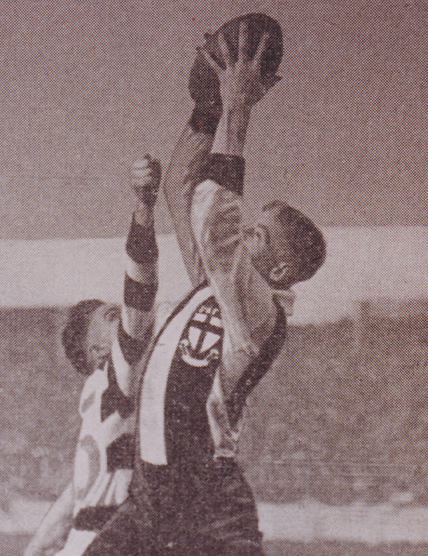 Bill Mohr St Kilda Football Club Marking the Ball