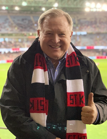 St Kilda Supporter Peter Hitchener