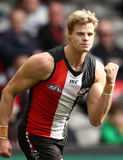 St Kilda Football Club's Nick Riewoldt Celebrating